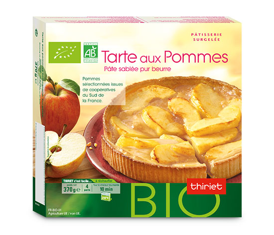 Tarte aux pommes biologique