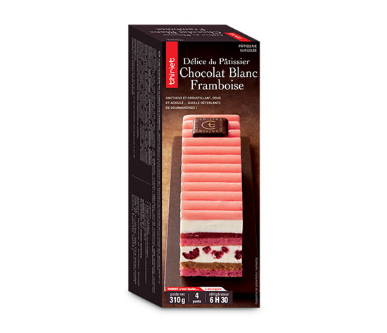 Délice du pâtissier chocolat blanc/framboise