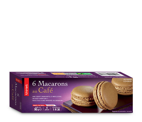 6 Macarons au café