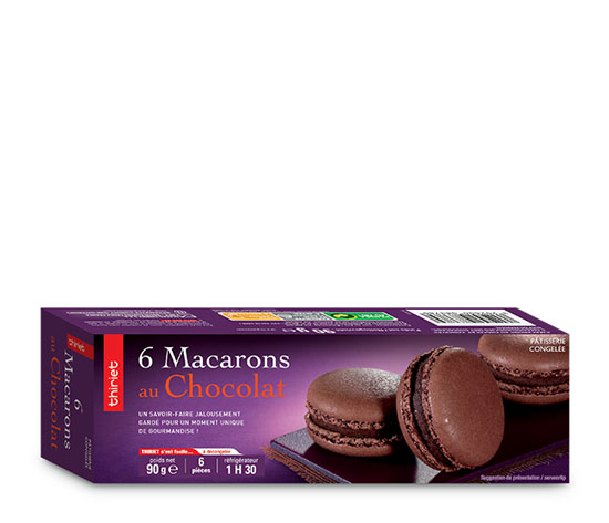 6 Macarons au chocolat