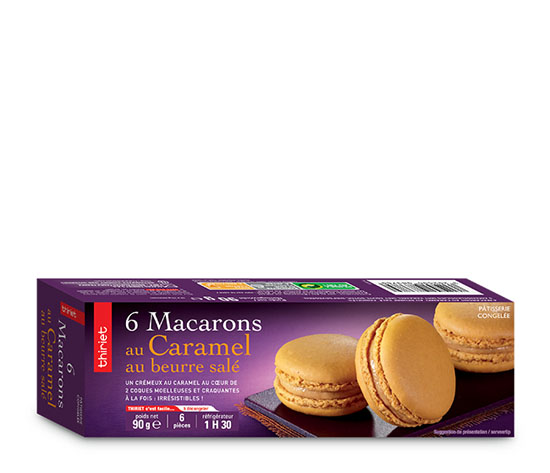 6 Macarons au caramel au beurre salé
