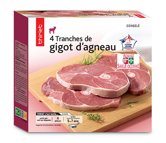4 Tranches de gigot d’agneau