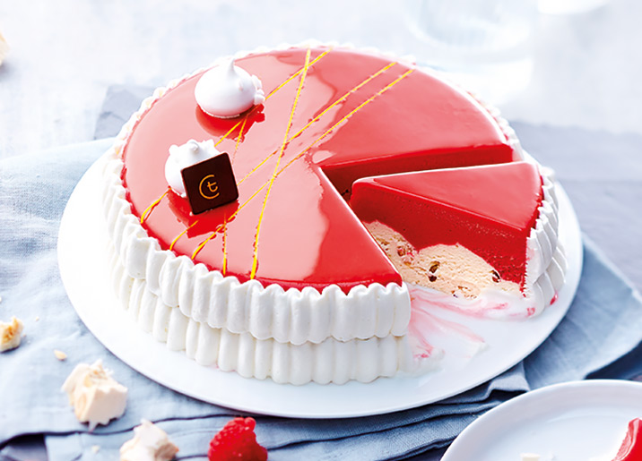 Vacherin framboise/nougat