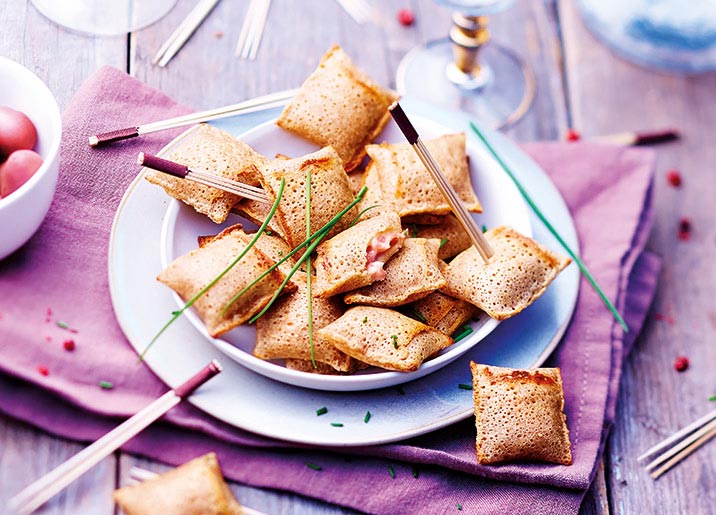 16 Mini galettes jambon/emmental
