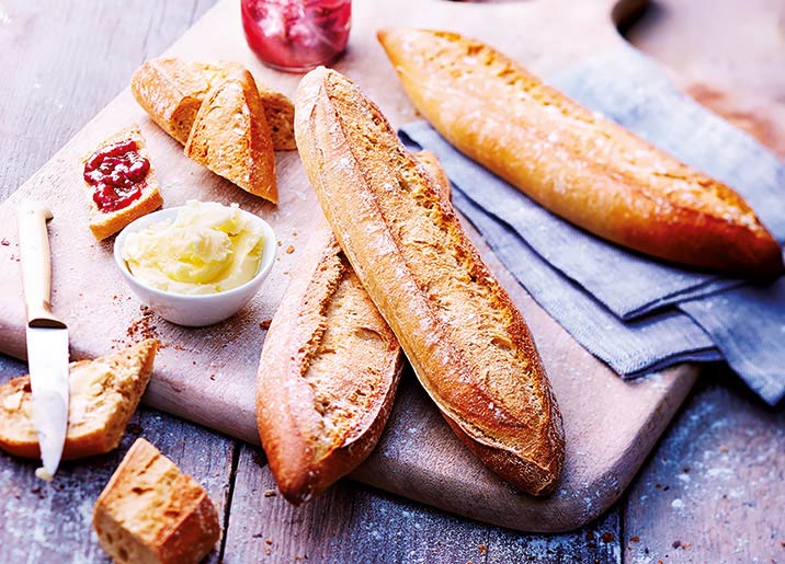 2 Demi baguettes de campagne