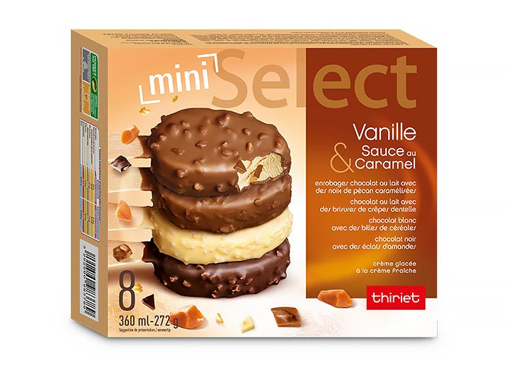 8 Select™ Mini bâtonnets Vanille/Caramel assortis