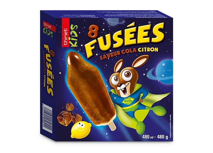 8 Fusées Saveur cola/citron