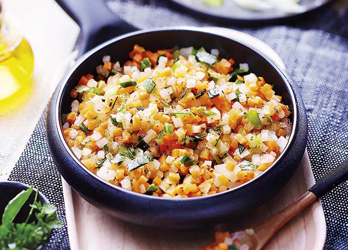 Brunoise de légumes