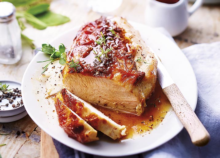 Filet fondant de dinde mariné au beurre