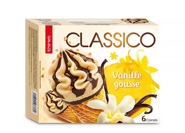 6 Cornets Classico Vanille gousse