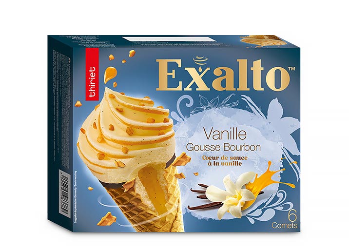 6 Cornets Exaltoâ„¢ Vanille gousse Bourbon