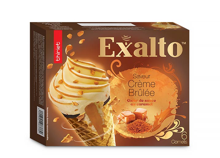 6 Cornets Exalto™ Saveur crème brûlée