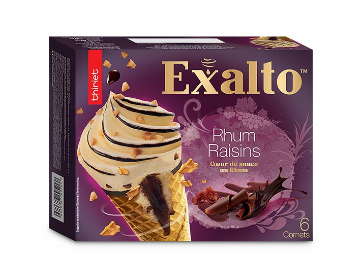 6 Cornets Exaltoâ„¢ Rhum/Raisins