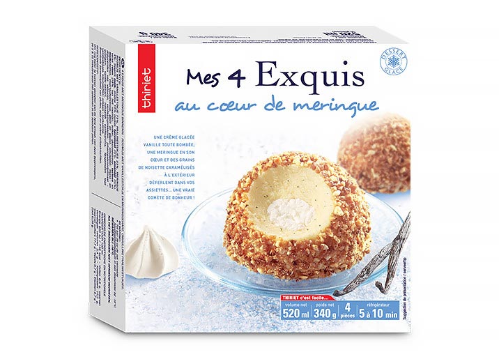 4 Exquis au coeur de meringue