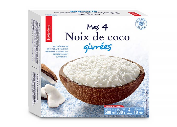 4 Noix de coco givrées