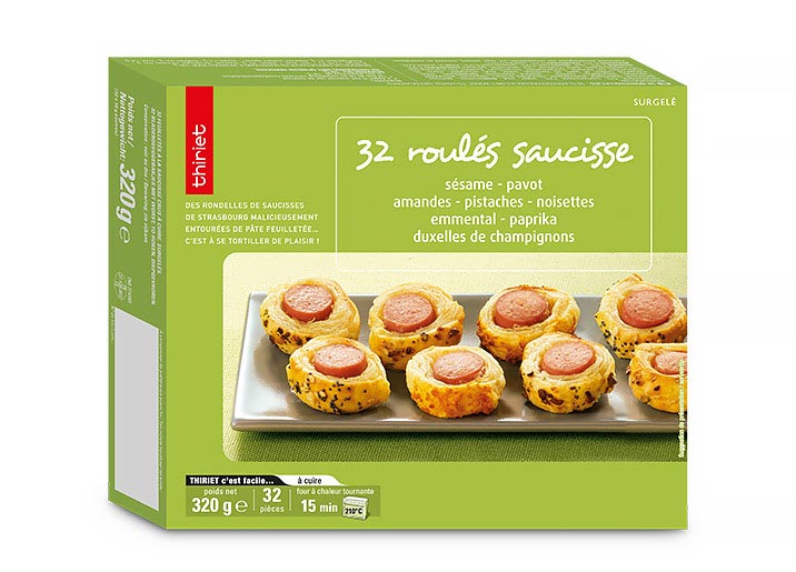 32 Roulés saucisse