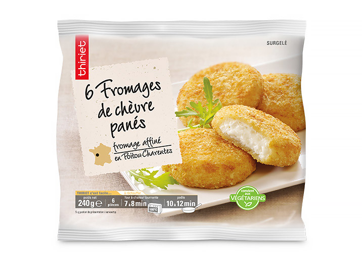 6 Fromages de chèvre panés