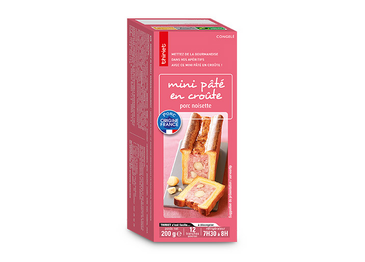 Mini pâté en croûte porc/noisette