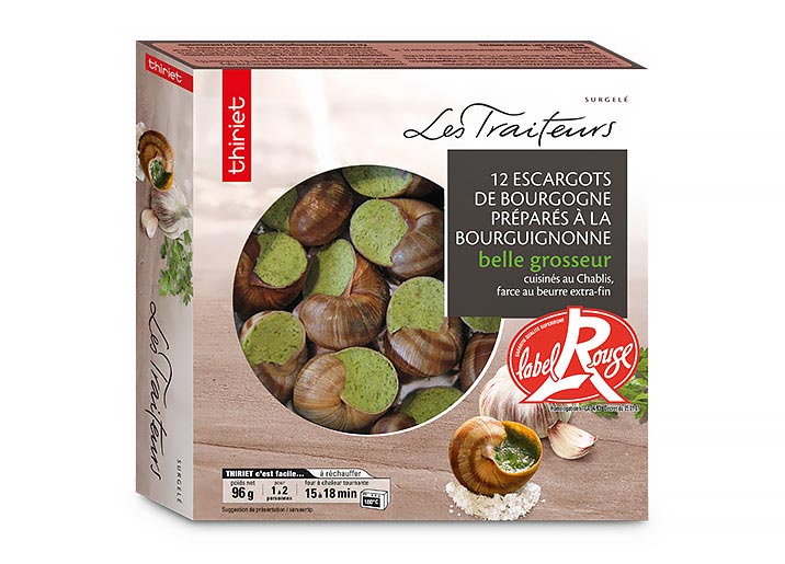 12 Escargots Bourgogne Label Rouge belle grosseur