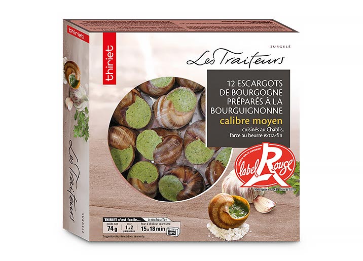 12 Escargots Bourgogne Label Rouge moyens