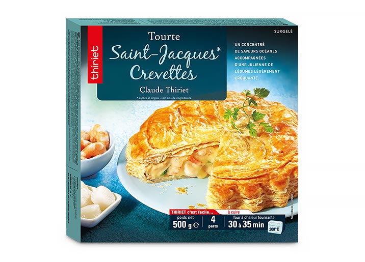 Tourte St-Jacques*/crevettes