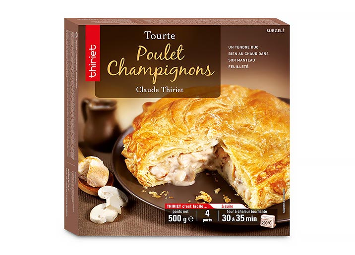 Tourte poulet/champignons