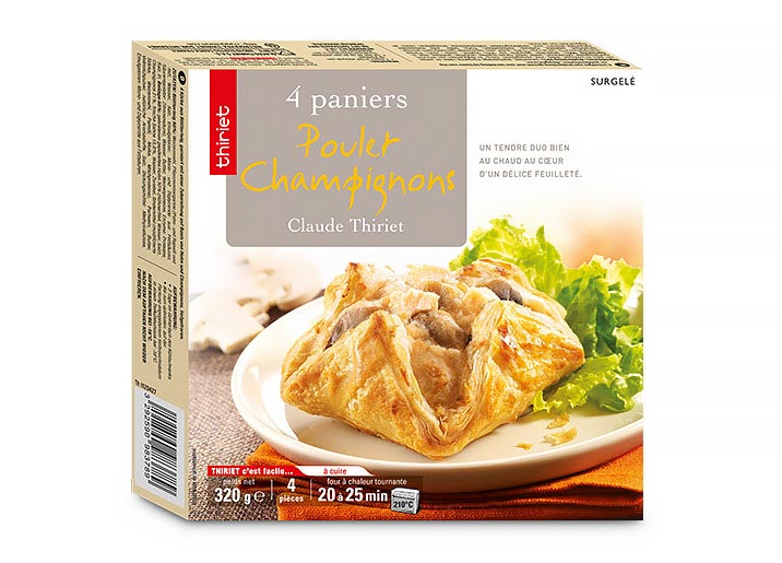 4 Paniers poulet/champignons
