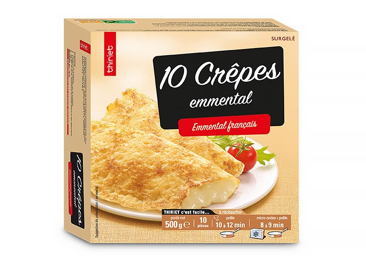 10 Crêpes à l'emmental