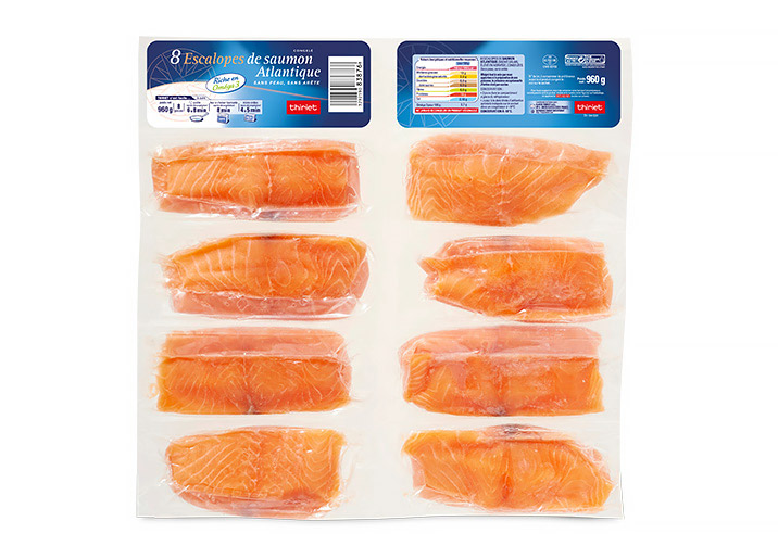 8 Escalopes de saumon Atlantique