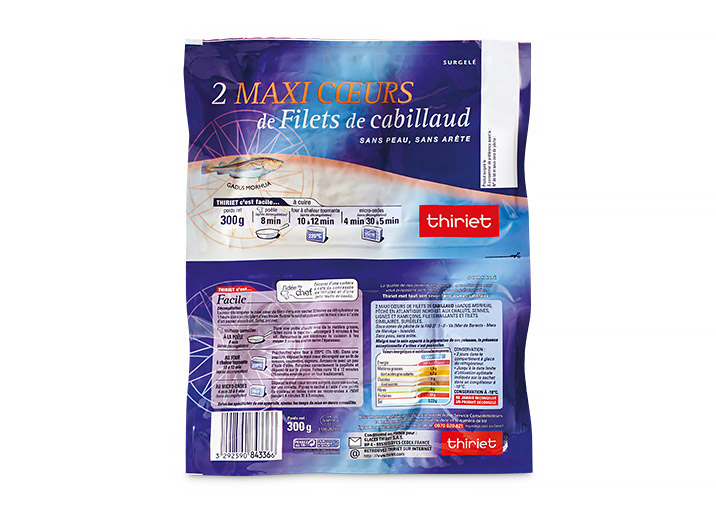 2 Maxi coeurs de filets de cabillaud