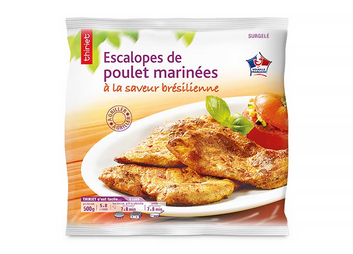 Escalopes de poulet marinées saveur brésilienne