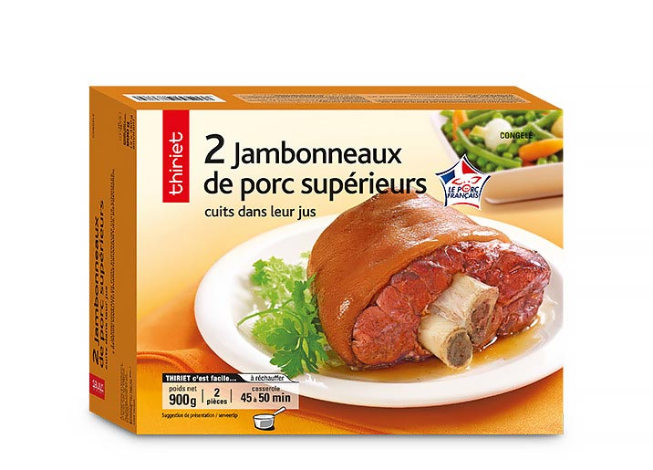 2 Jambonneaux porc supérieurs