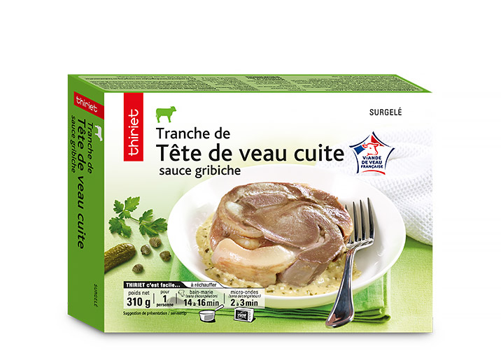 1 Tranche de tête de veau et sa sauce gribiche