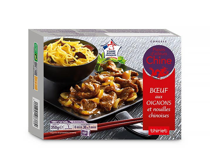 Boeuf aux oignons et nouilles chinoises