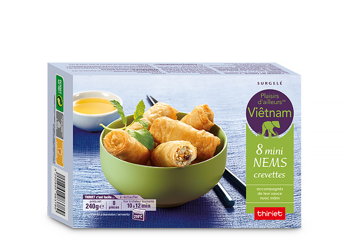 8 Mini nems crevettes