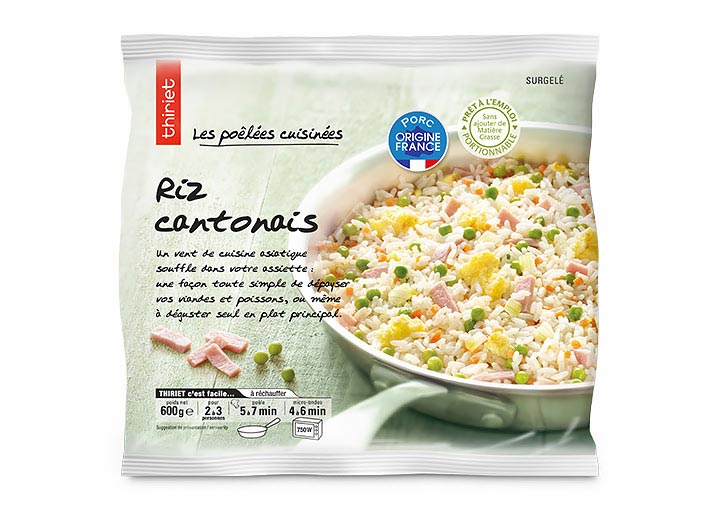 Les 2 sachets de riz cantonais 