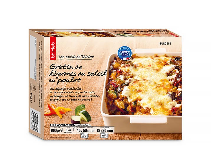 Gratin de légumes du soleil au poulet