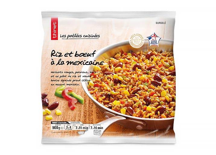 Riz et boeuf à la mexicaine