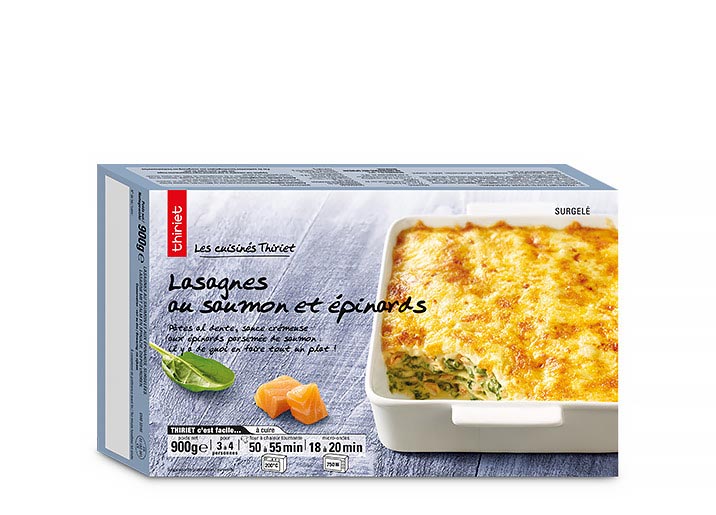 Lasagnes au saumon et épinards