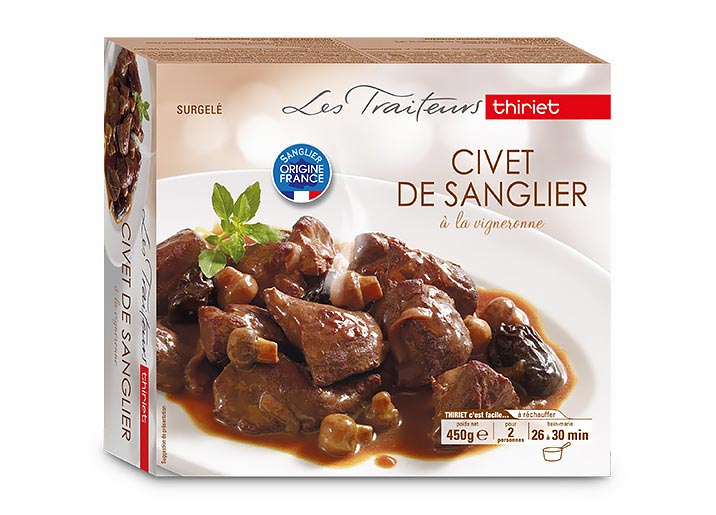 Civet de sanglier à la vigneronne