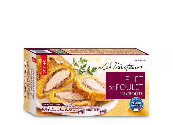 Filet de poulet en croûte