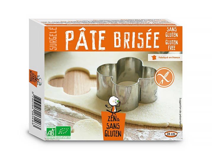 Pâte brisée biologique sans gluten