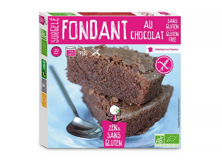 Fondant au chocolat biologique sans gluten