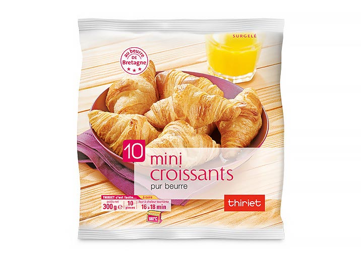 10 Mini croissants pur beurre