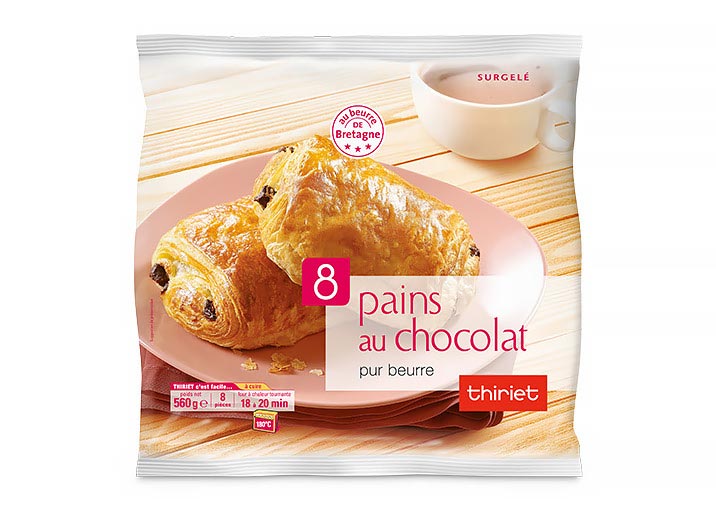 8 Pains au chocolat pur beurre