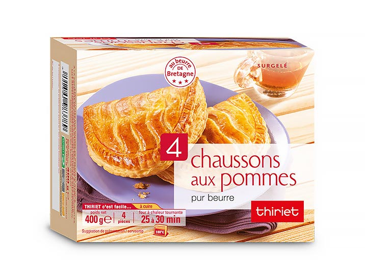 4 chaussons aux pommes pur beurre