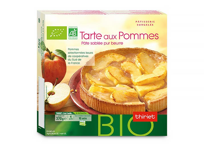 Tarte aux pommes biologique