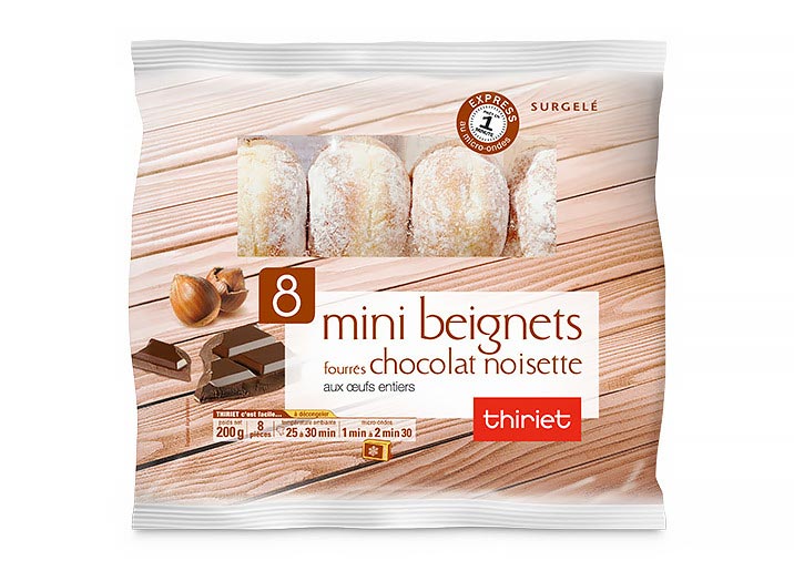 8 Mini beignets fourrés chocolat noisette