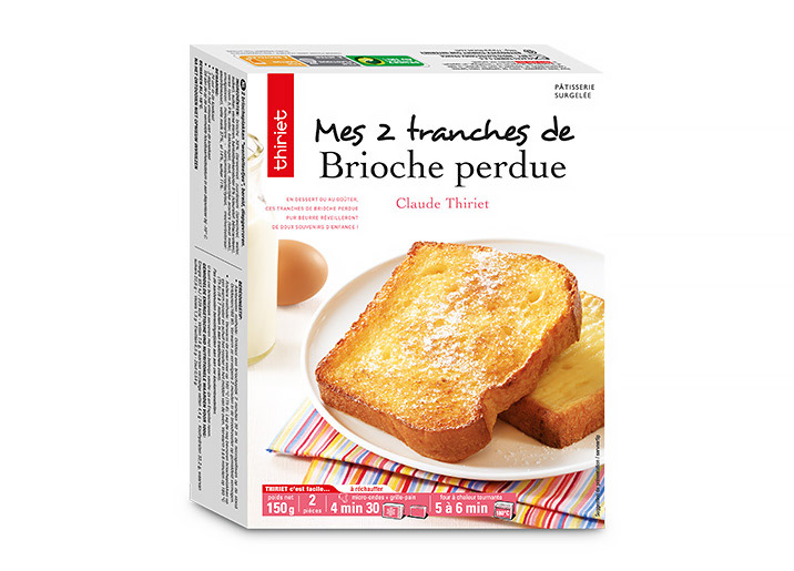 2 Tranches de brioche perdue