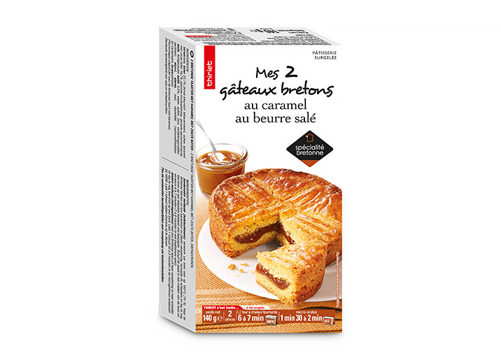 2 Gateaux Bretons Au Caramel Au Beurre Sale Surgele Gamme